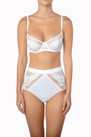 Huit Adele Underwired Balconette Bra White