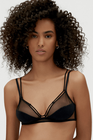 Icone Ana Triangle Bra Black