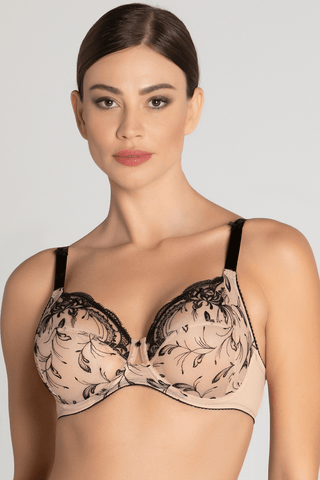 Lise Charmel Follement Sexy 3 Part Full Cup Bra Nude/Black