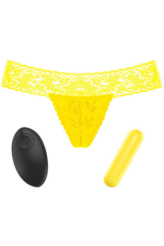 Love to Love Secret Panty 2 Neon Yellow