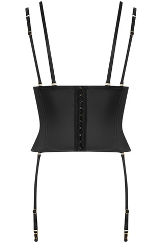 Maison Close Chambre Noire Waist Cincher with Suspenders Black