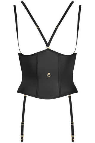 Maison Close Chambre Noire Waist Cincher with Suspenders Black