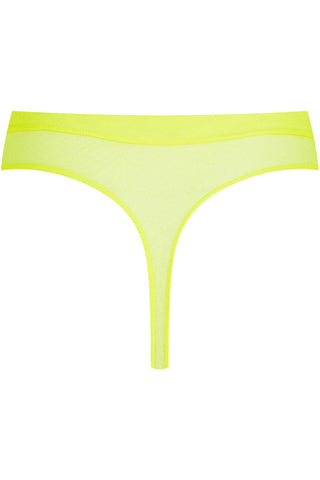 Maison Close Corps à Corps Neon High Waist Thong Yellow