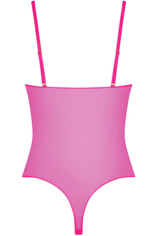 Maison Close Corps à Corps Neon Thong Bodysuit Pink