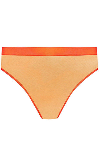 Maison Close Corps à Corps Neon High Waist Thong Orange