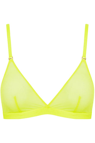 Maison Close Corps à Corps Neon Triangle Bra Yellow