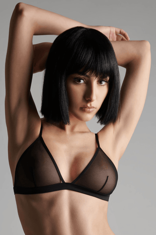 Maison Close Pure Tentation Triangle Bra Black