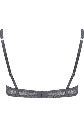 Muse by Coco de Mer Isabella Plunge Bra Grey