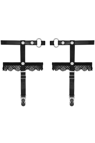 Obsessive A769 Leg Garters Black