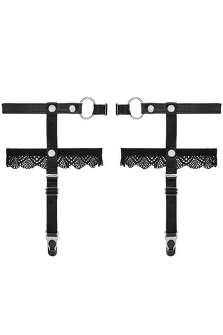 Obsessive A769 Leg Garters Black