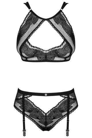 Obsessive Allastia Bra & Suspender Brief