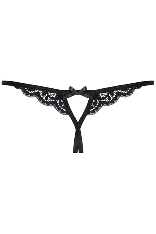 Obsessive Crotchless Lace Thong 831-THC-1