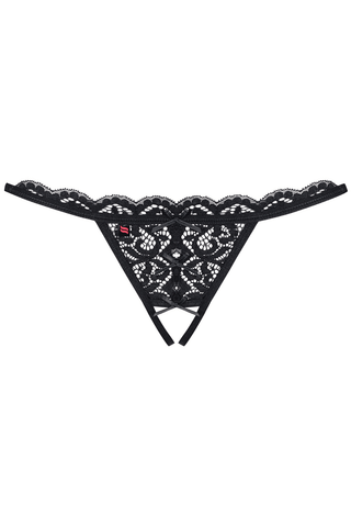 Obsessive Crotchless Lace Thong 831-THC-1