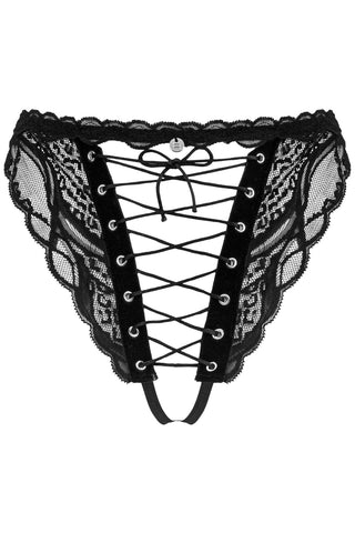 Obsessive Sedila Crotchless Thong Black