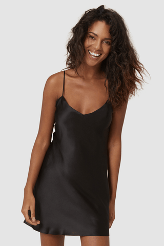 Simone Pérèle Dream Silk Nightdress Black