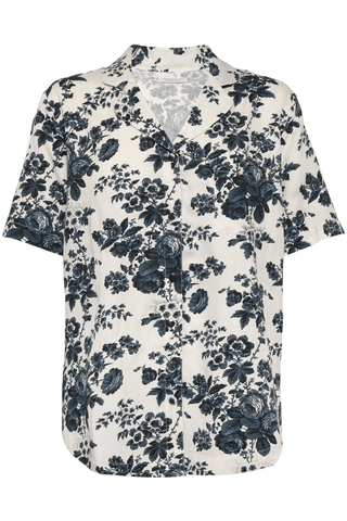 Underprotection Wilda Short Sleeve Shirt Black/Creme