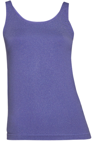 Wolford The W Shiny Sleeveless Top Ultra Violet/Light Aquamarine